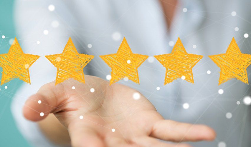 Photo of a 5-star review.